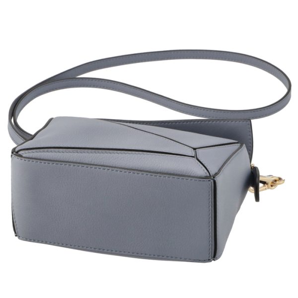 32230u9500246919 3 Loewe Puzzle Mini Shoulder Bag Gray Blue