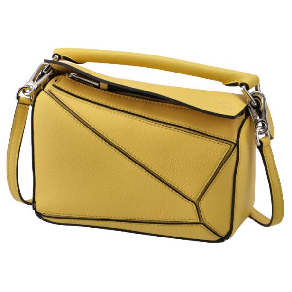 32230u9500248100 1 Loewe Puzzle Mini Shoulder Bag Yellow