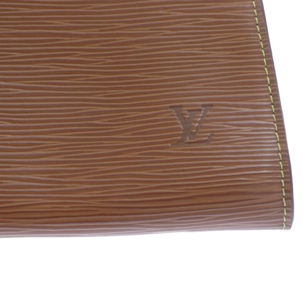 3224e240009 6 LOUIS VUITTON Pochette Accessory Pouch Epi Leather Brown