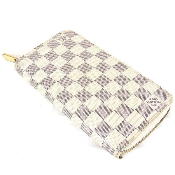 3255220409745a 4 Louis Vuitton Zippy Wallet Damier Long Wallet Damier Azur