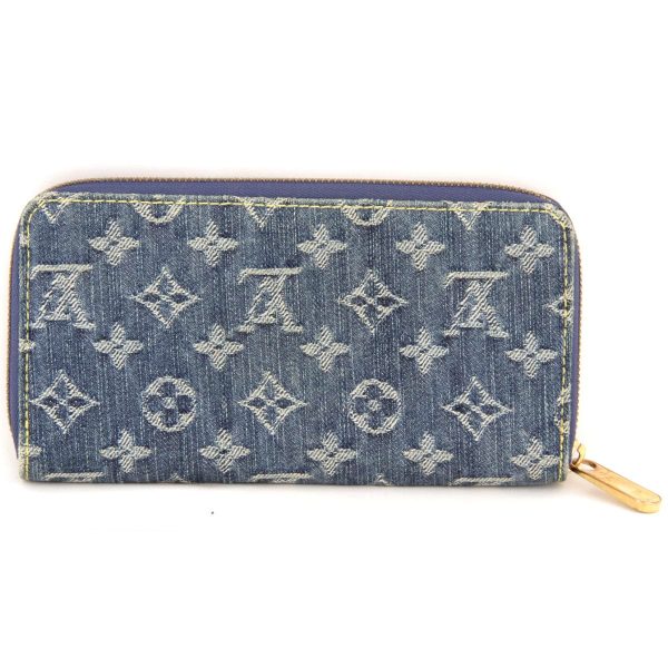 3255231206896p 1 Louis Vuitton Zippy Wallet Long Wallet Monogram Denim Blue