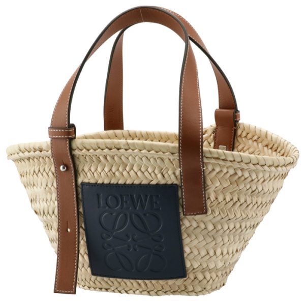 32702ns9300595546 1 Loewe Small Basket Tote Bag Navy