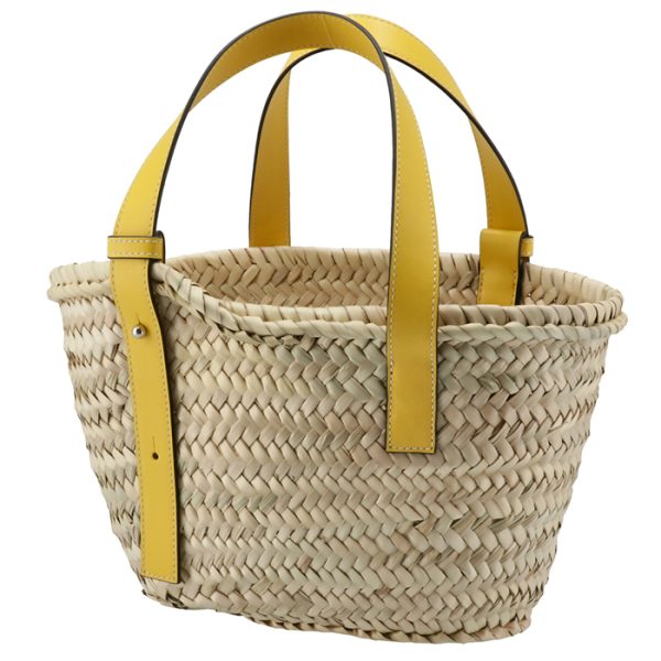 32702s9300438100 2 Loewe Small Basket Tote Bag Yellow