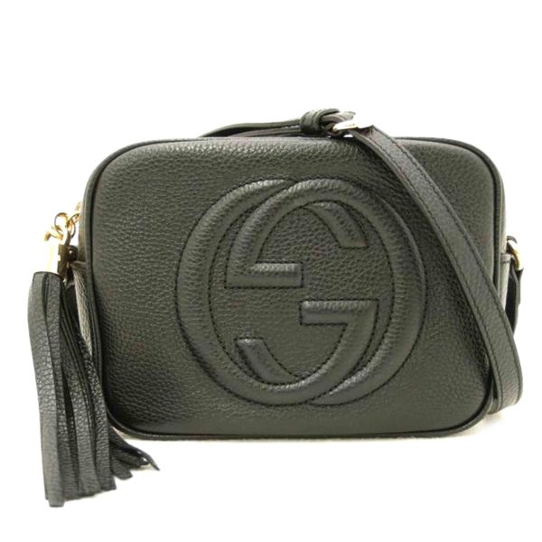 33048 1 Gucci Soho Disco Shoulder Bag Black