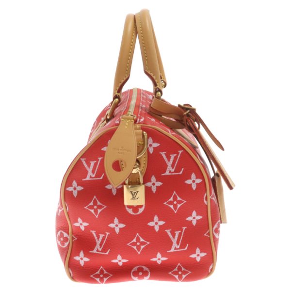 3324e280009 3 LOUIS VUITTON Speedy P9 Bandouliere Shoulder Bag Canvas Red