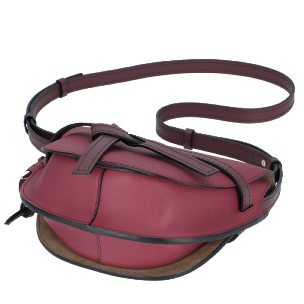 33312t2000517604 3 Loewe Gate Small Shoulder Bag Raspberry Wine