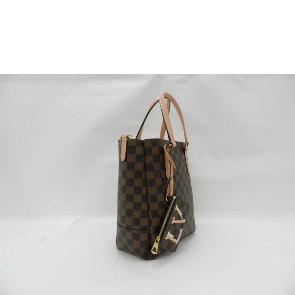 33315 4 Louis Vuitton Belmot NV Damier Ebene Venus BB Bag Brown Skin