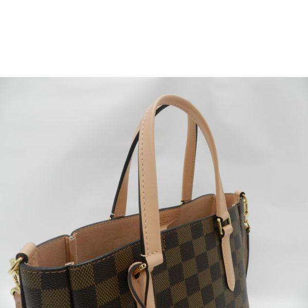 33315 5 Louis Vuitton Belmot NV Damier Ebene Venus BB Bag Brown Skin