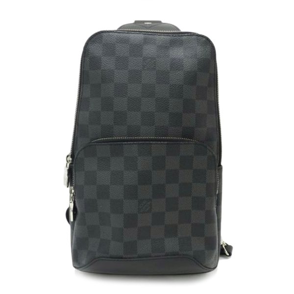 33483 1 Louis Vuitton Avenue Damier Graphite Sling Bag Black