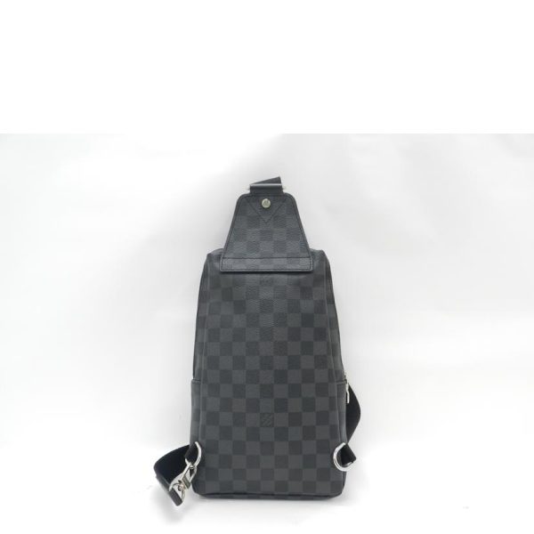 33483 2 Louis Vuitton Avenue Damier Graphite Sling Bag Black