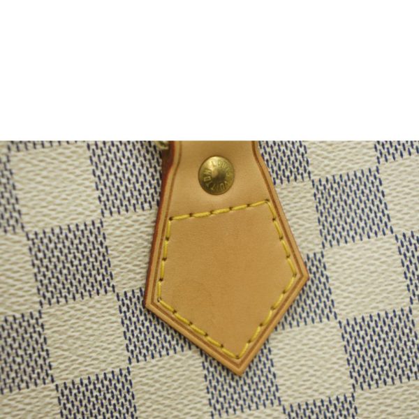 33890 7 Louis Vuitton Speedy Damier Azur Bag White