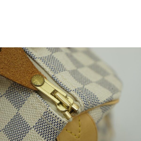 33890 9 Louis Vuitton Speedy Damier Azur Bag White