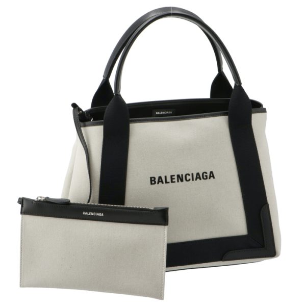 3399332hh3n9260 Balenciaga Navy Hippo Small Canvas Tote Bag Navy