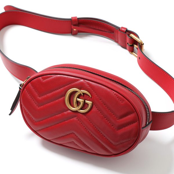 341215152 1 Gucci Body Bag GG Marmont Heart Waist Pouch Red