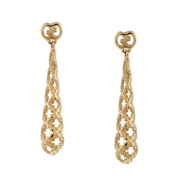 341254 j8500 8000 01 Gucci Diamantissima Drop Earrings Yellow Gold