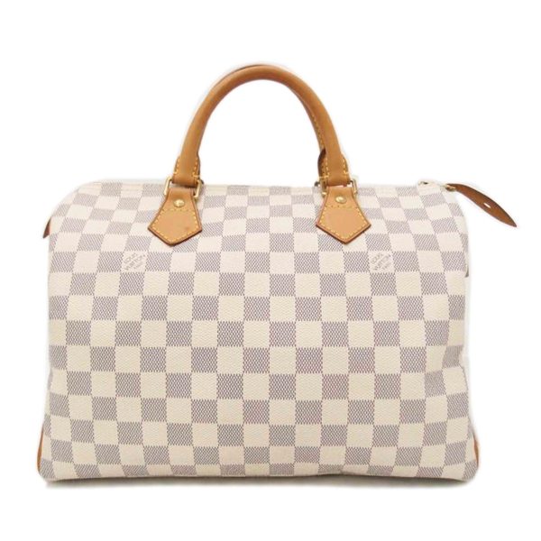 34571 1 Louis Vuitton Speedy Damier Azur Bag Brown