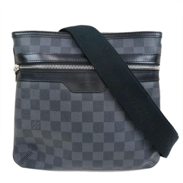 34783 1 Louis Vuitton Thomas Damier Graphite Bag Black