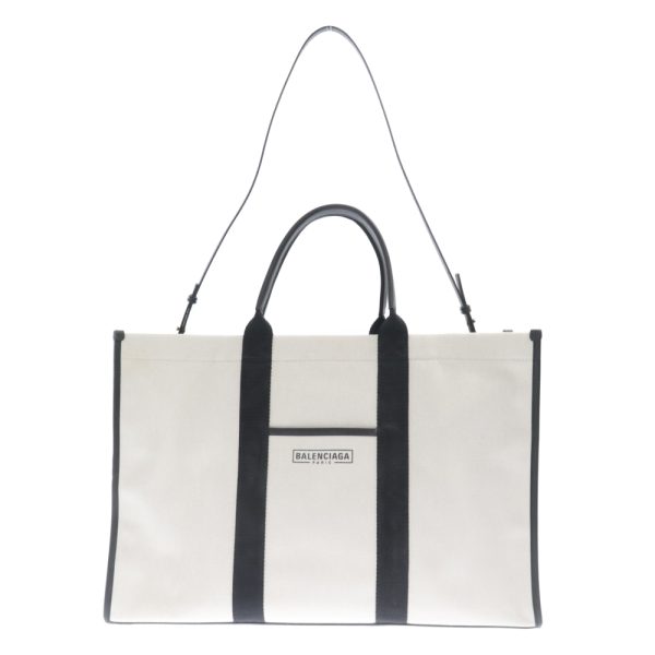 3524b080021 1 Balenciaga Hardware Tote Bag Canvas White