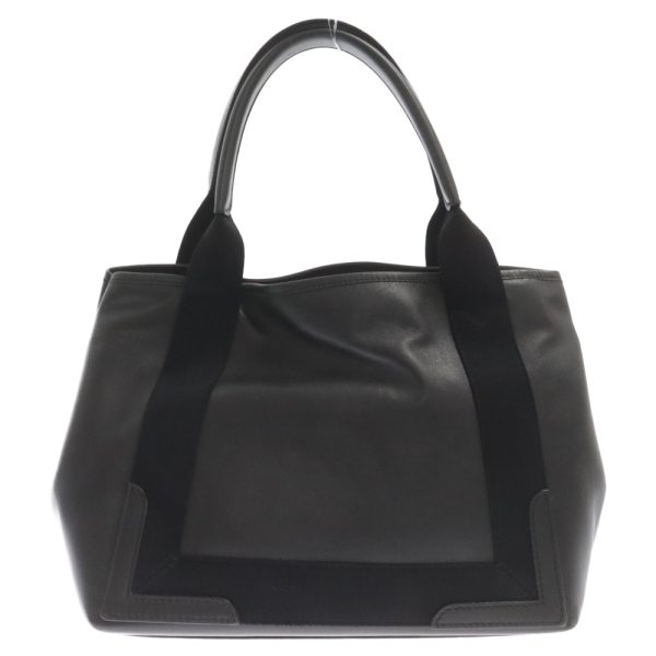 3524e100008 2 Balenciaga Punching Logo Tote Bag Leather Black