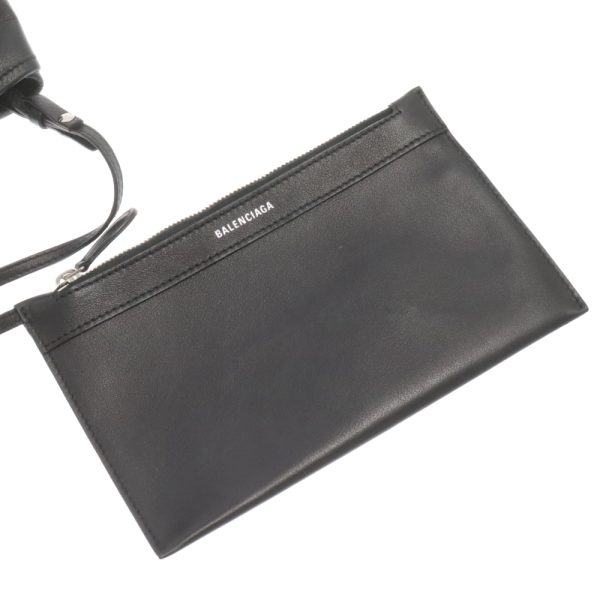 3524e100008 5 Balenciaga Punching Logo Tote Bag Leather Black