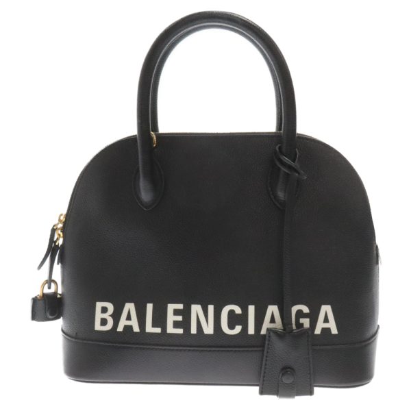 3524f130003 1 BALENCIAGA Top Handle Handbag Leather Black