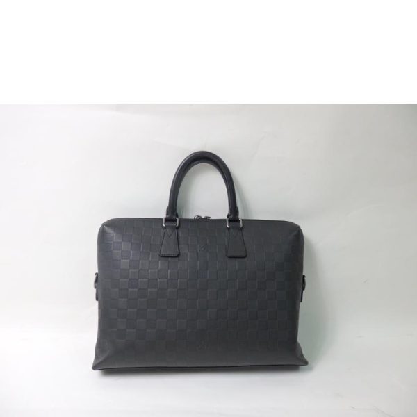 35349 2 Louis Vuitton Porte de Cumin Jules Damier Infini Bag Black