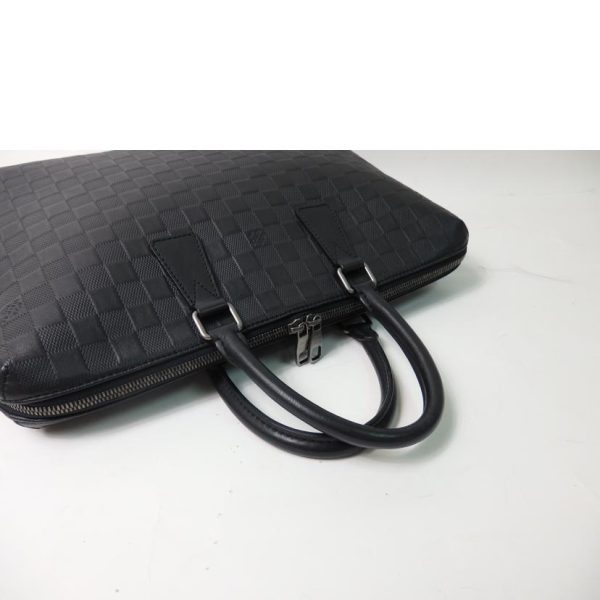 35349 4 Louis Vuitton Porte de Cumin Jules Damier Infini Bag Black