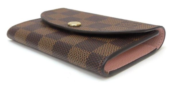 OLYMPUS DIGITAL CAMERA Louis Vuitton Coin Case Portomone Rosali Damier Rose Ballerine Card Case