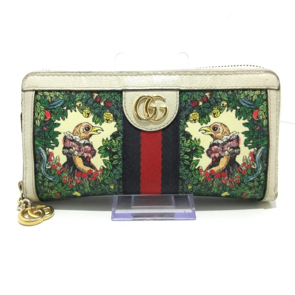 35875561 1 Gucci Ophidia GG Continental Long Wallet Leather Biege