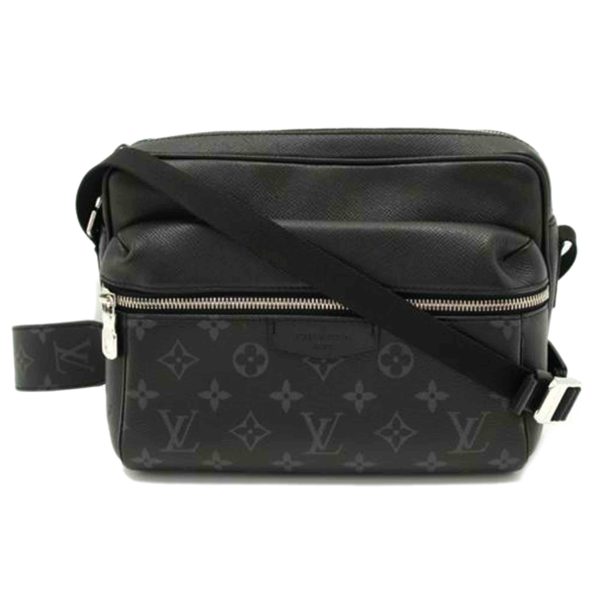 36245 1 Louis Vuitton Outdoor Messenger PM Eclipse Taiga Black