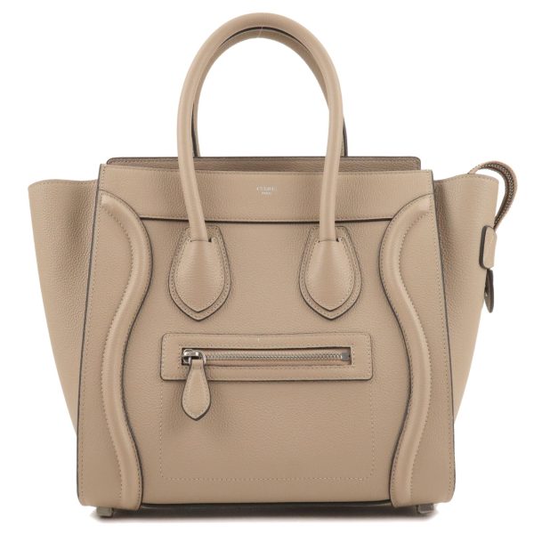 36612 10 1 Celine Luggage Micro Shopper Handbag Beige