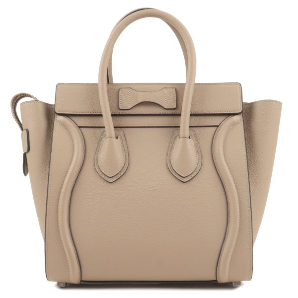 36612 10 2 Celine Luggage Micro Shopper Handbag Beige