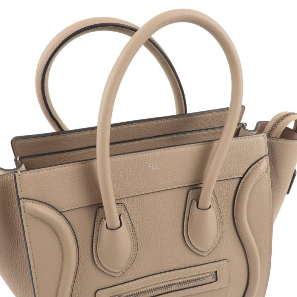 36612 10 4 Celine Luggage Micro Shopper Handbag Beige