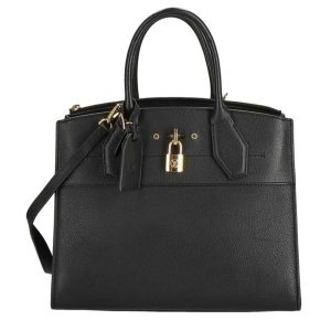 36836 1 Chanel Cambon Line Calfskin Tote Bag Black