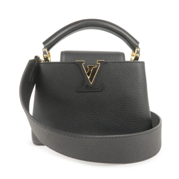 36843 15 1 LOUIS VUITTON Capucines MINI 2WAY shoulder bag black