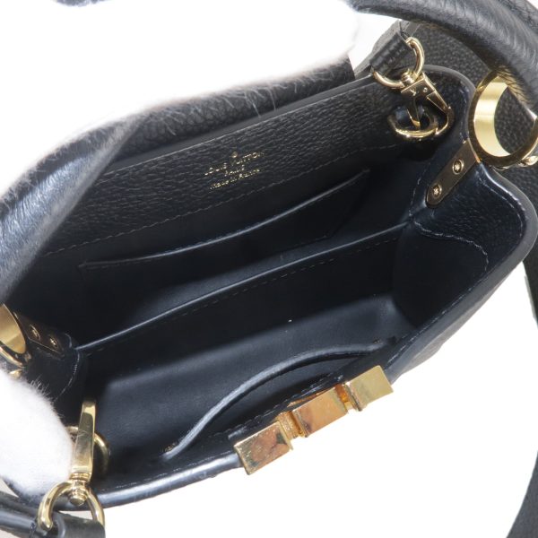 36843 15 10 LOUIS VUITTON Capucines MINI 2WAY shoulder bag black