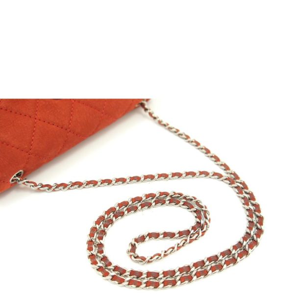 36881 4 Chanel Coco Mark Chain Shoulder Red