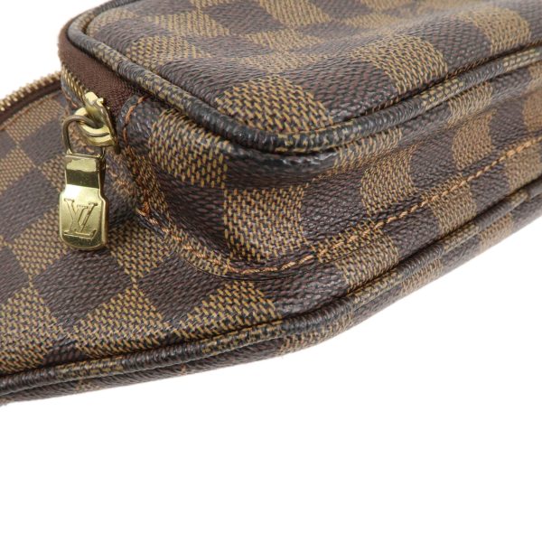 37012 17 6 LOUIS VUITTON Melville Waist Body Bag Damier Ebene