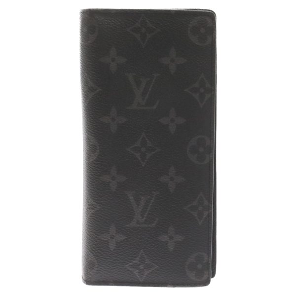 3724e240021 1 LOUIS VUITTON Portefeuille Braza Monogram Bifold Wallet Leather Black