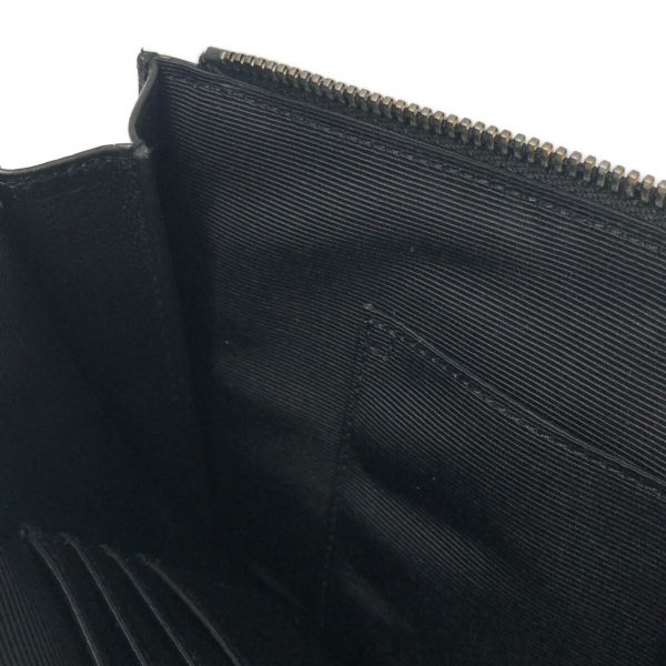 37312452 12 Saint Laurent Paris Ipad Rider Leather Clutch Bag Black