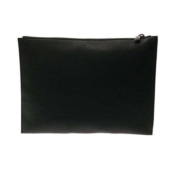 37312452 3 Saint Laurent Paris Ipad Rider Leather Clutch Bag Black