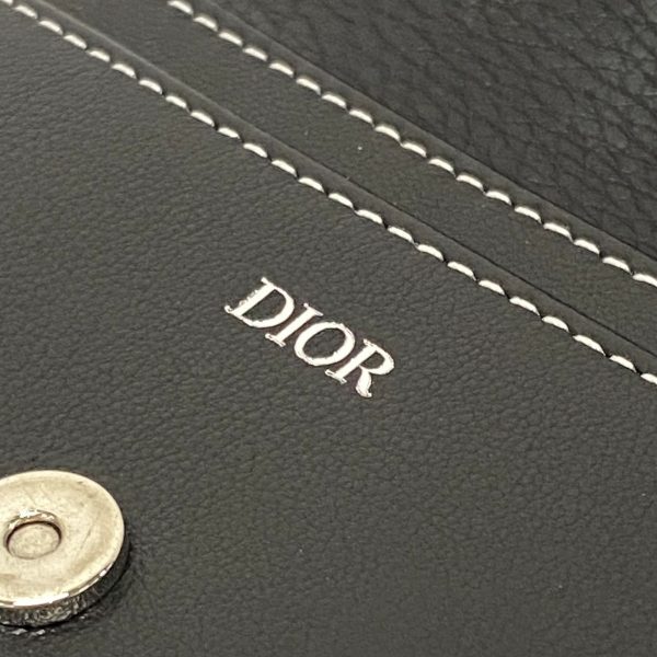 37392816 4 Christian Dior Saddle Business Card Holder Black