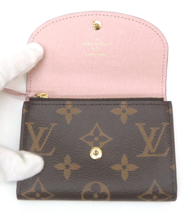 OLYMPUS DIGITAL CAMERA Louis Vuitton Coin Case Portomone Rosali Monogram Rose Ballerine