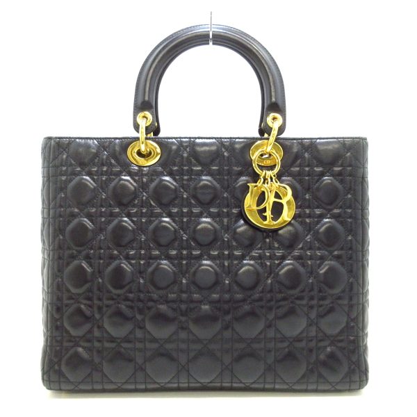 37477782 1 Christian Dior Lady Dior Large Bag Black