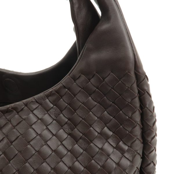 37535 1 9 Bottega Veneta Intrecciato Leather Shoulder Tote Bag Brown