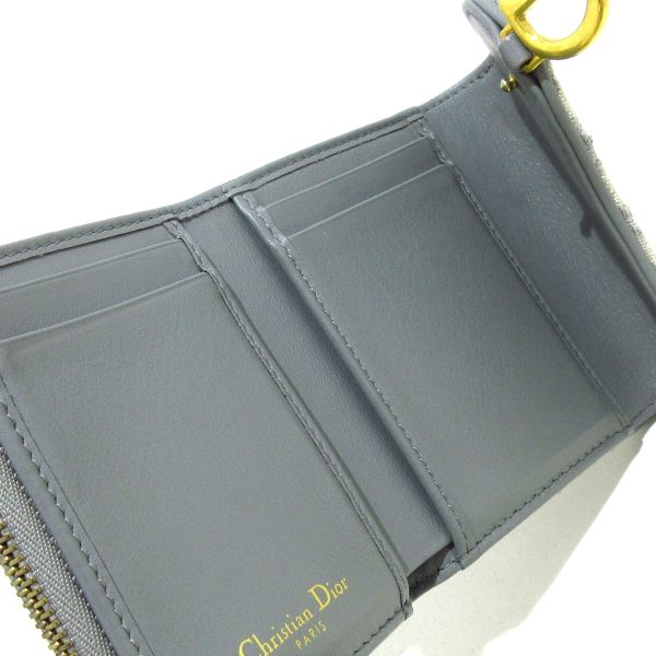 37537297 3 Christian Dior Saddle Compact Wallet Gray