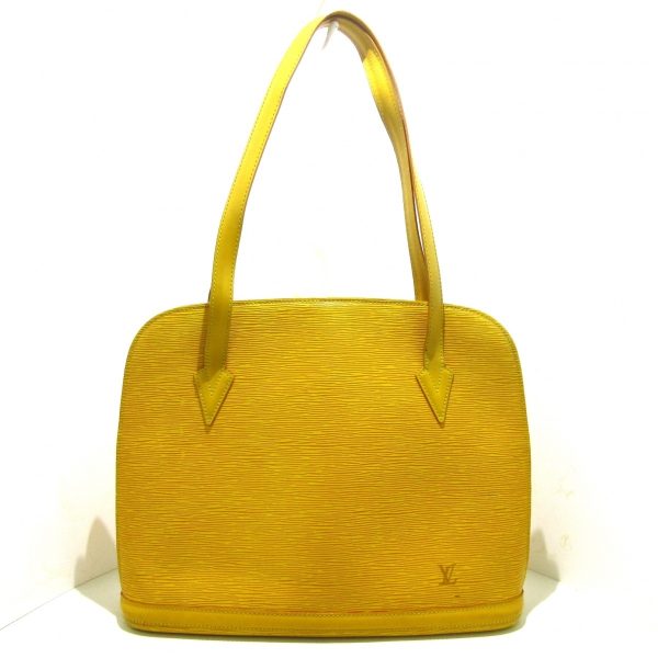 37569909 1 Louis Vuitton Rusac Leather Shoulder Bag Jaune