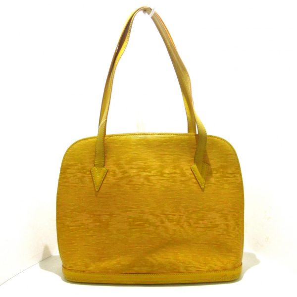 37569909 3 Louis Vuitton Rusac Leather Shoulder Bag Jaune