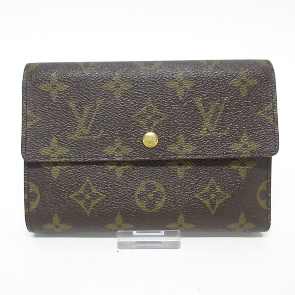 37606766 1 Louis Vuitton Trifold Wallet Monogram Canvas Brown