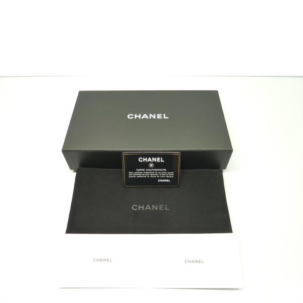 37628 7 Chanel Round Zipper Long Wallet Caviar Black